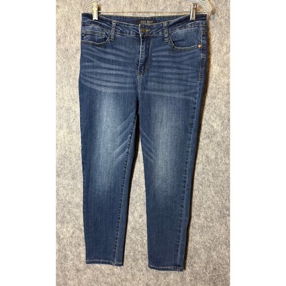 EUC Judy Blue Womens Straight Relaxed Fit Size 31 Blue Jeans - Picture 1 of 8